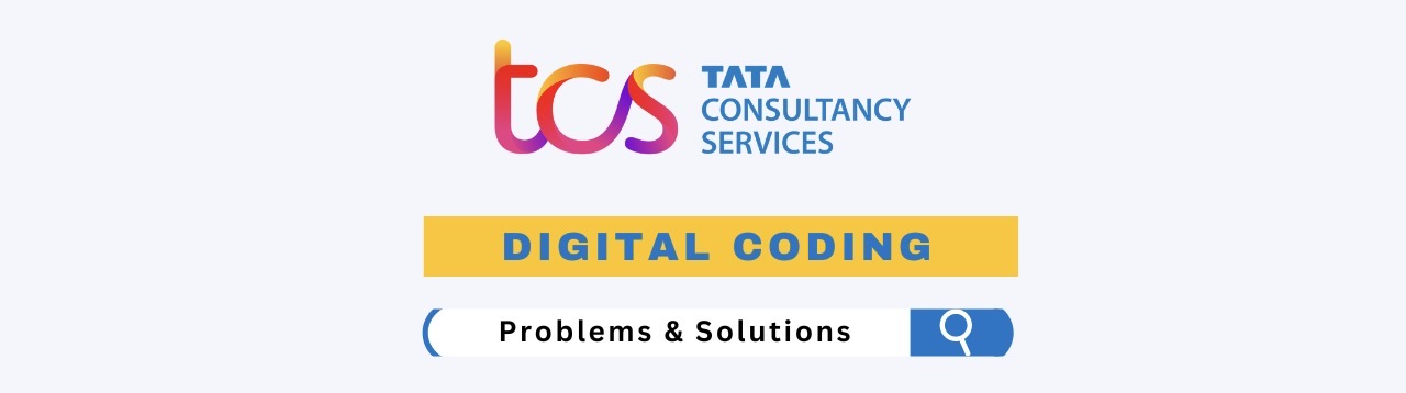 TCS Digital Coding Questions 2024