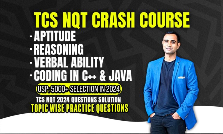 TCS NQT CRASH COURSE 2025 NEW PATTERN + LIVE CLASSES