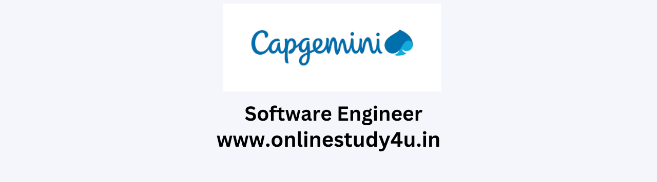 Capgemini Is Hiring : Software Engineer | Capgemini Exceller 2024-25