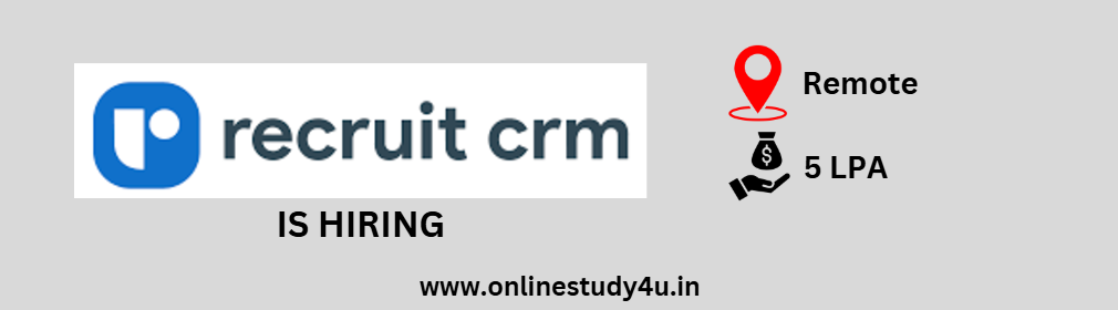 Recruit CRM Is Hiring