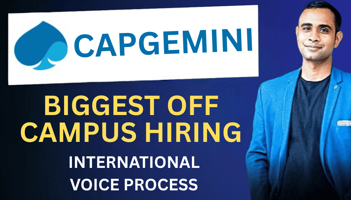 Capgemini Biggest Off Campus Hiring 2025: International Voice Process in Kolkata