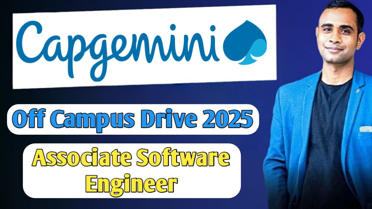 Capgemini Off-Campus Hiring 2025 - Associate Software Engineer Role