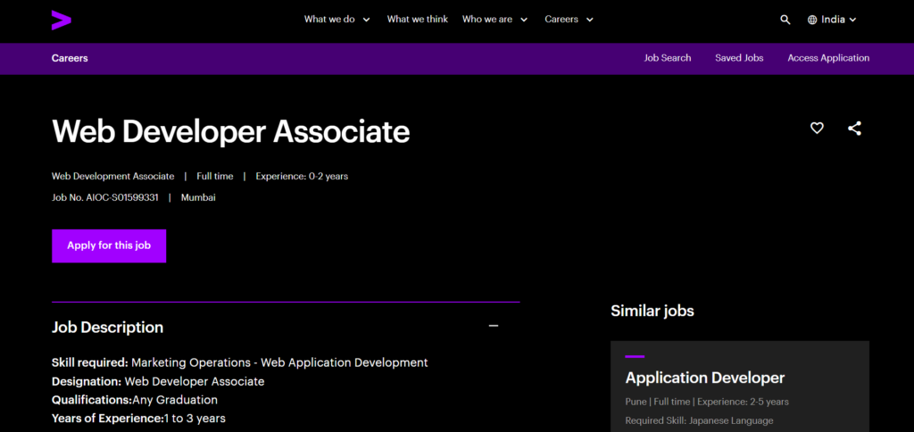Accenture Hiring 2025 Drive