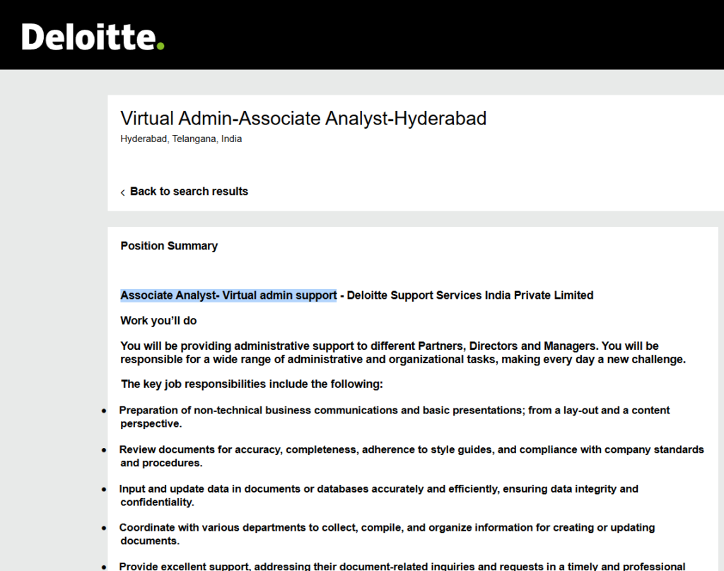 Deloitte Mass Hiring Drive 2025