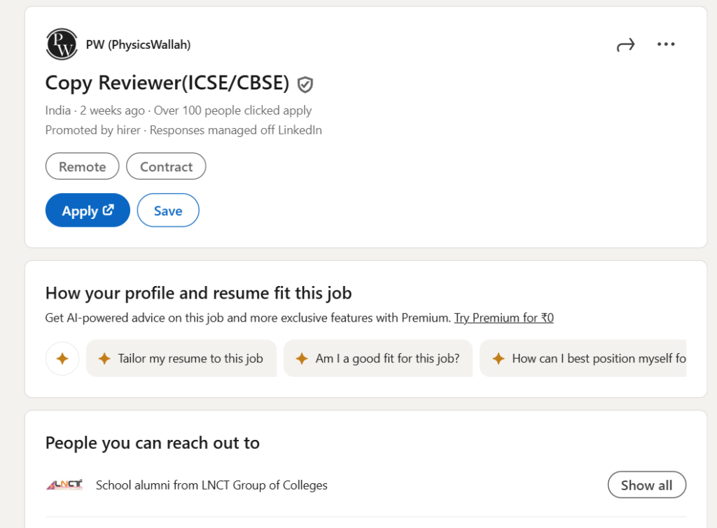 PhysicsWallah Off Campus Recruitment 2025