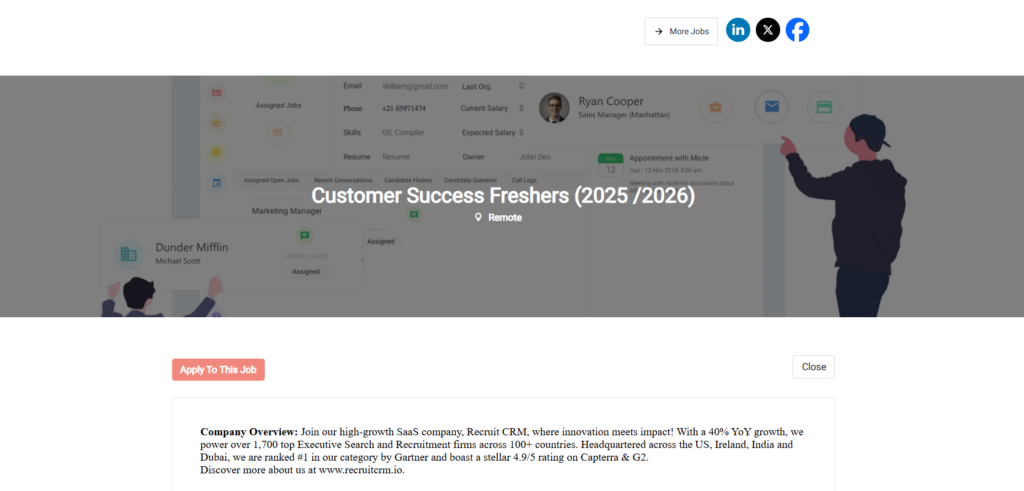 Recruit CRM Hiring Drive