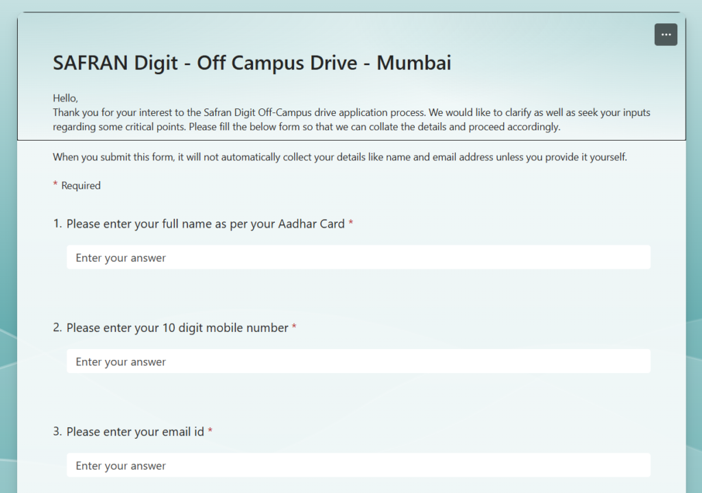 Safran Off Campus Drive