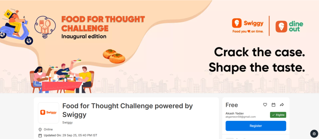 Swiggy Biggest Off Campus Hiring