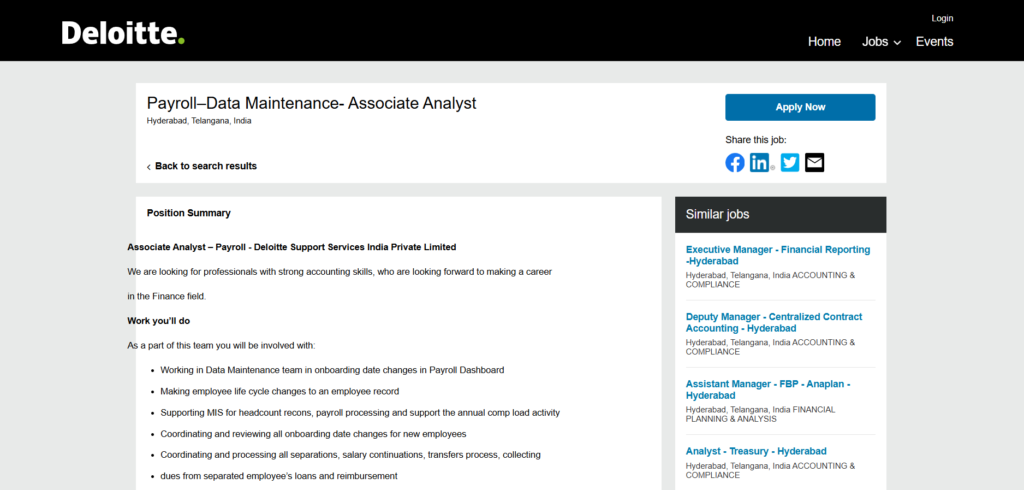 Deloitte Big Off Campus Recruitment