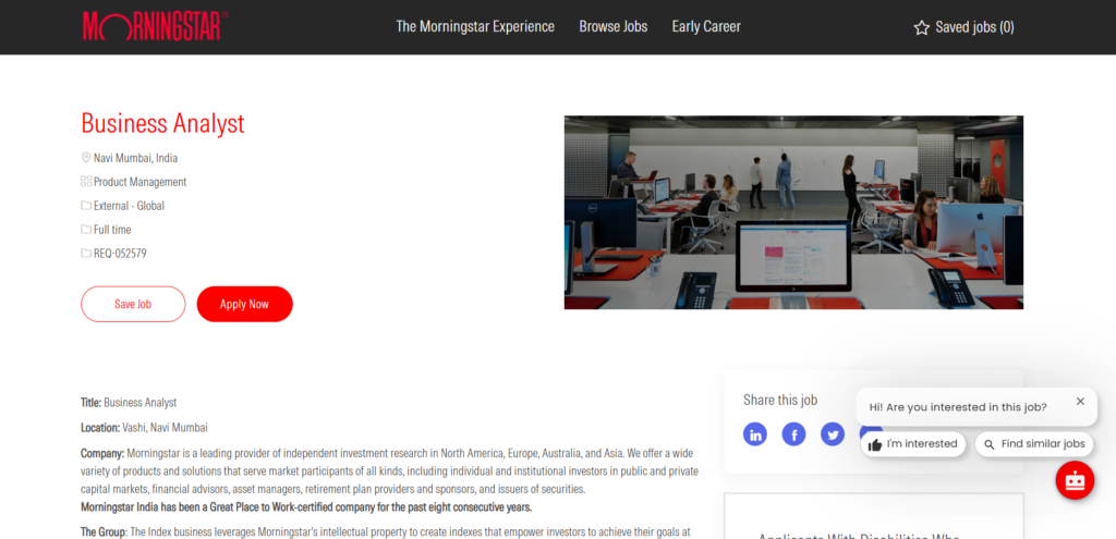 Morningstar Hiring Drive 2025