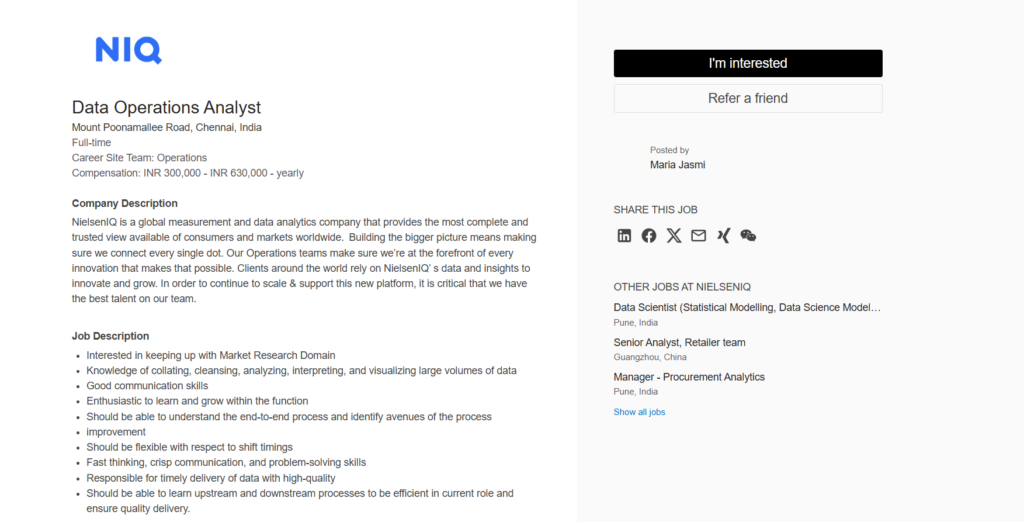 NIQ New Hiring Drive: