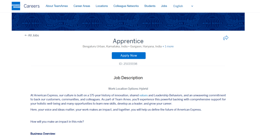 American Express Off Campus Drive