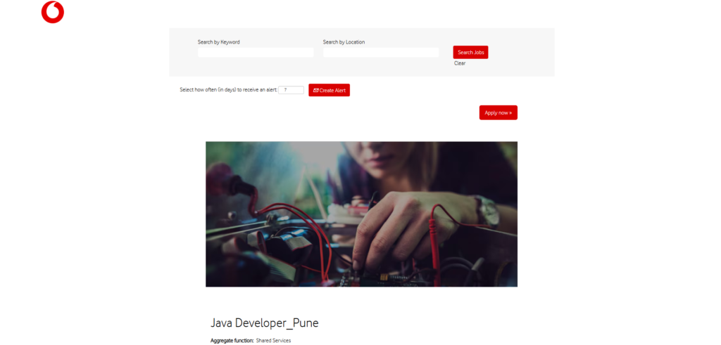 Vodafone Off Campus Hiring