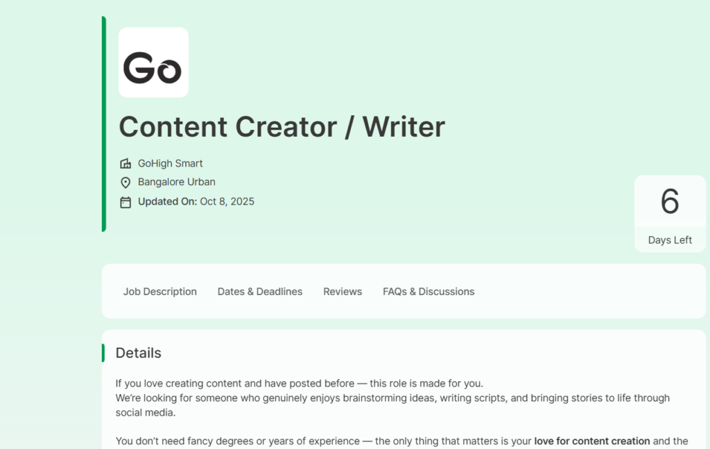 GoHigh Smart Off-Campus Hiring