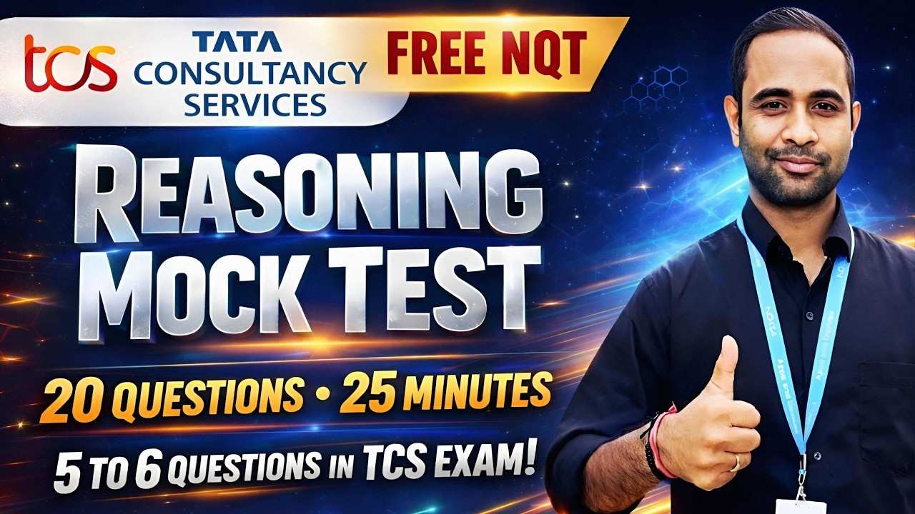 TCS Free NQT PYQ PART 1 | REASONING MOCK TEST | 27 QUESTIONS