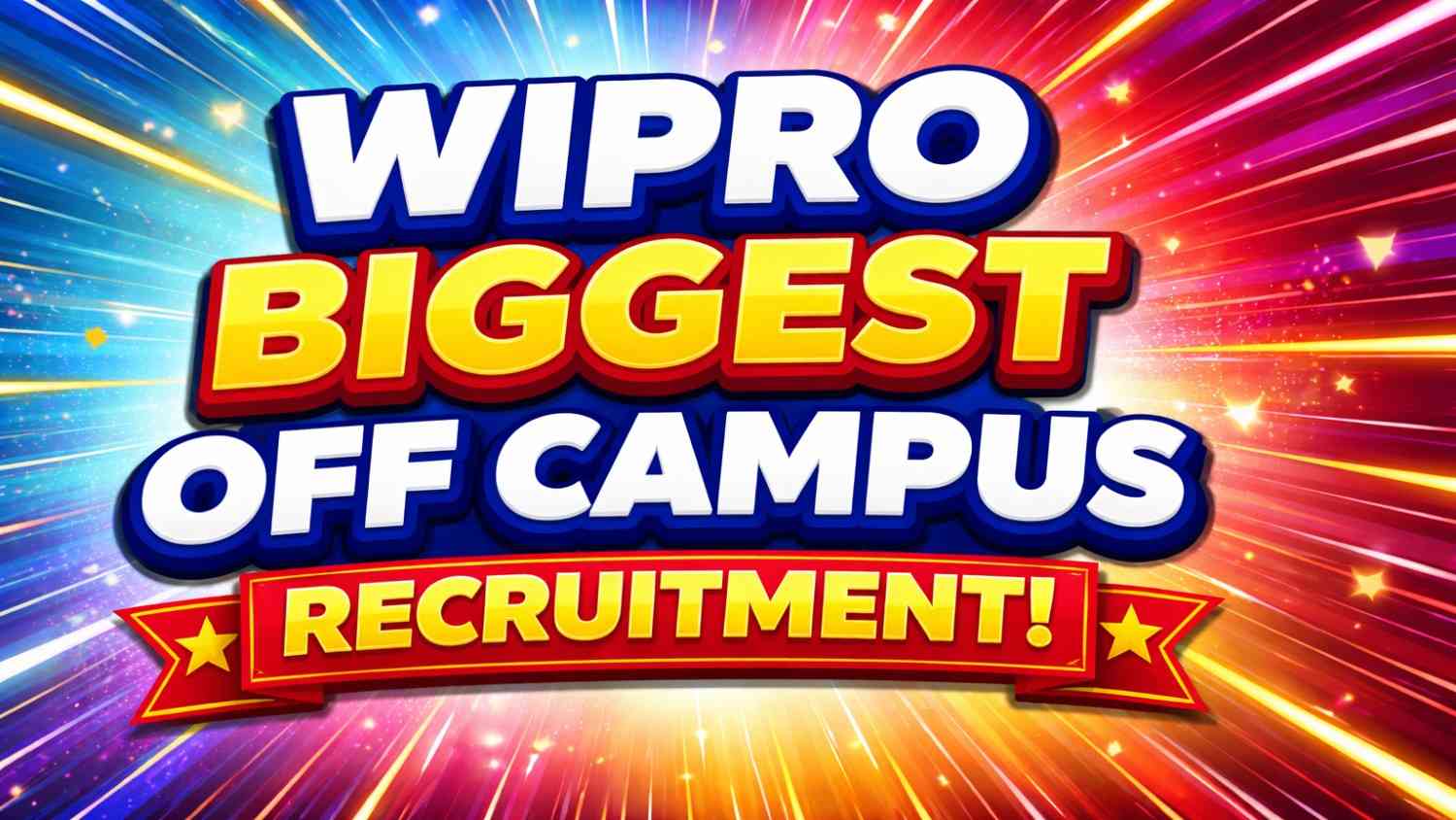Wipro Biggest Off Campus Recruitment