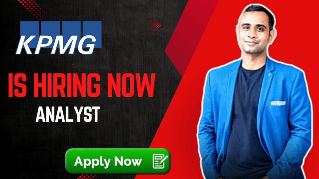 KPMG Hiring Analyst in Mumbai Location