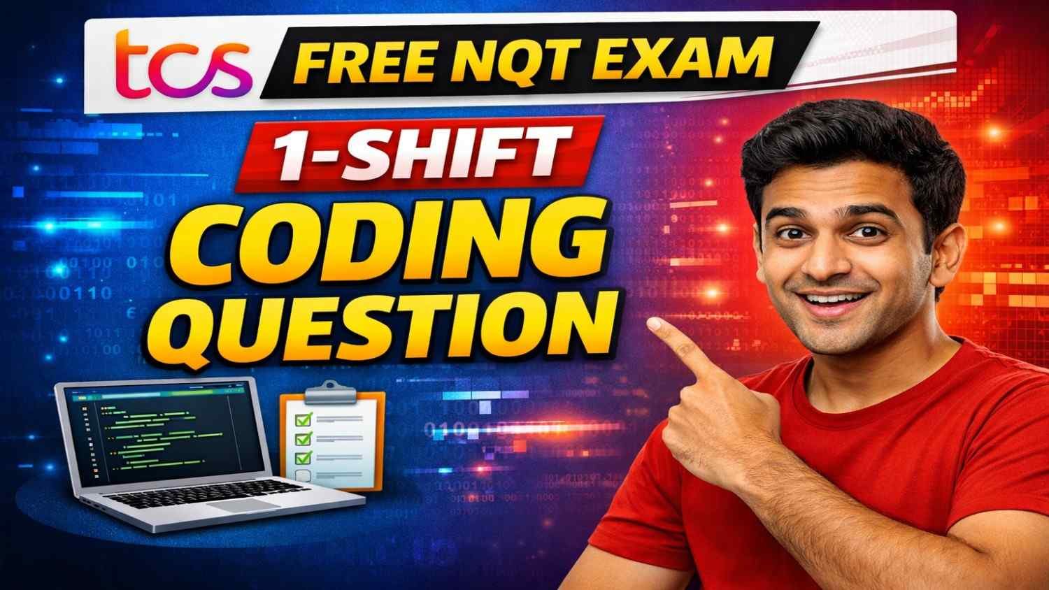 TCS Free NQT Exam 1-Shift Coding Question