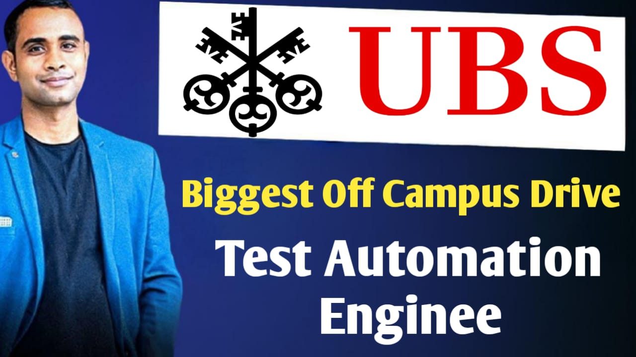 UBS Off Campus Hiring - Test Automation Engineer