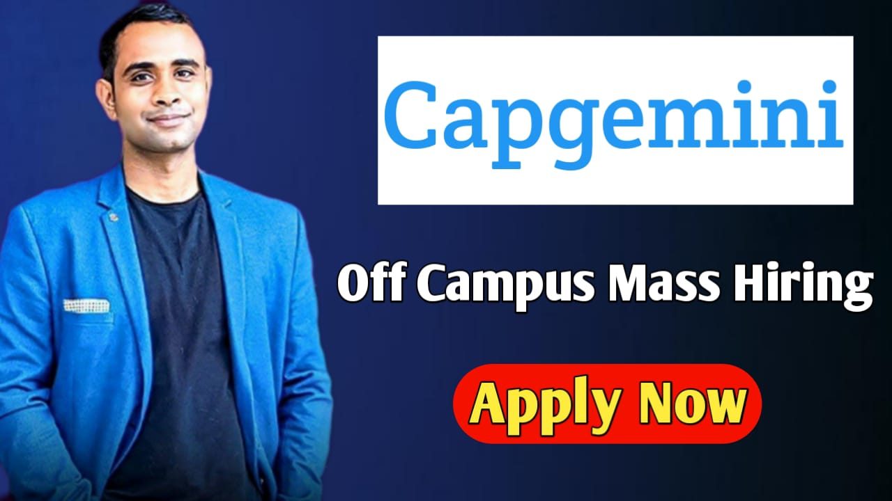Capgemini Off-Campus Mass Hiring - Fresher Hiring 2025 – Chennai