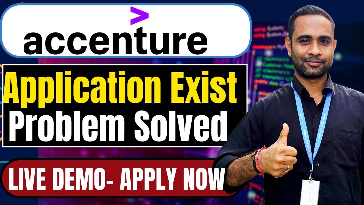 How to Withdraw Accenture Previous Application - Accenture Application Already Exists - Step By Step Process & Apply Again