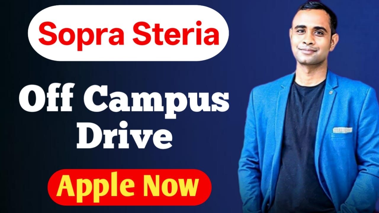 Sopra Steria Off Campus Drive - Fresher Engineer Trainee Role
