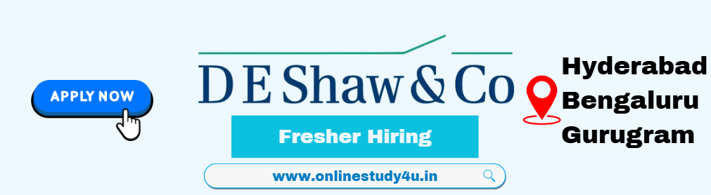 D E Shaw Software Developer Hiring