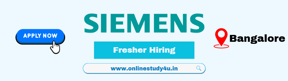 Siemens Graduate Trainee Engineer Hiring