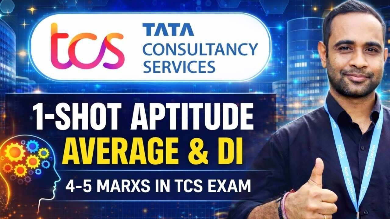TCS Free NQT EXAM PYQ PART 5 | Average & DI 1-SHOT | 4-5 Marks in TCS Exam | TCS Free NQT PYQ