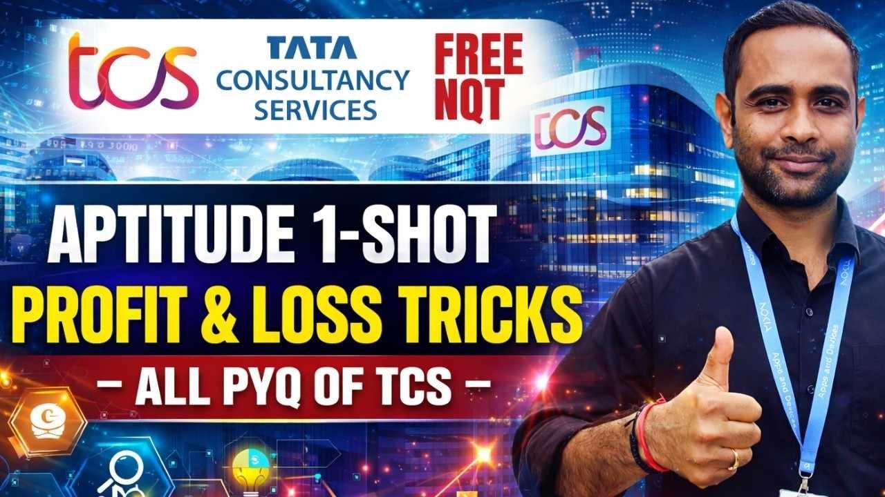 TCS Free NQT PYQ PART 7 | Profit & Loss ShortCuts | TCS Exam Aptitude Most Asked PYQ | TCS Free NQT Exam PYQ